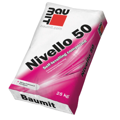 Samonivelirajuća masa, NIVELLO 50, 25 kg, BAUMIT